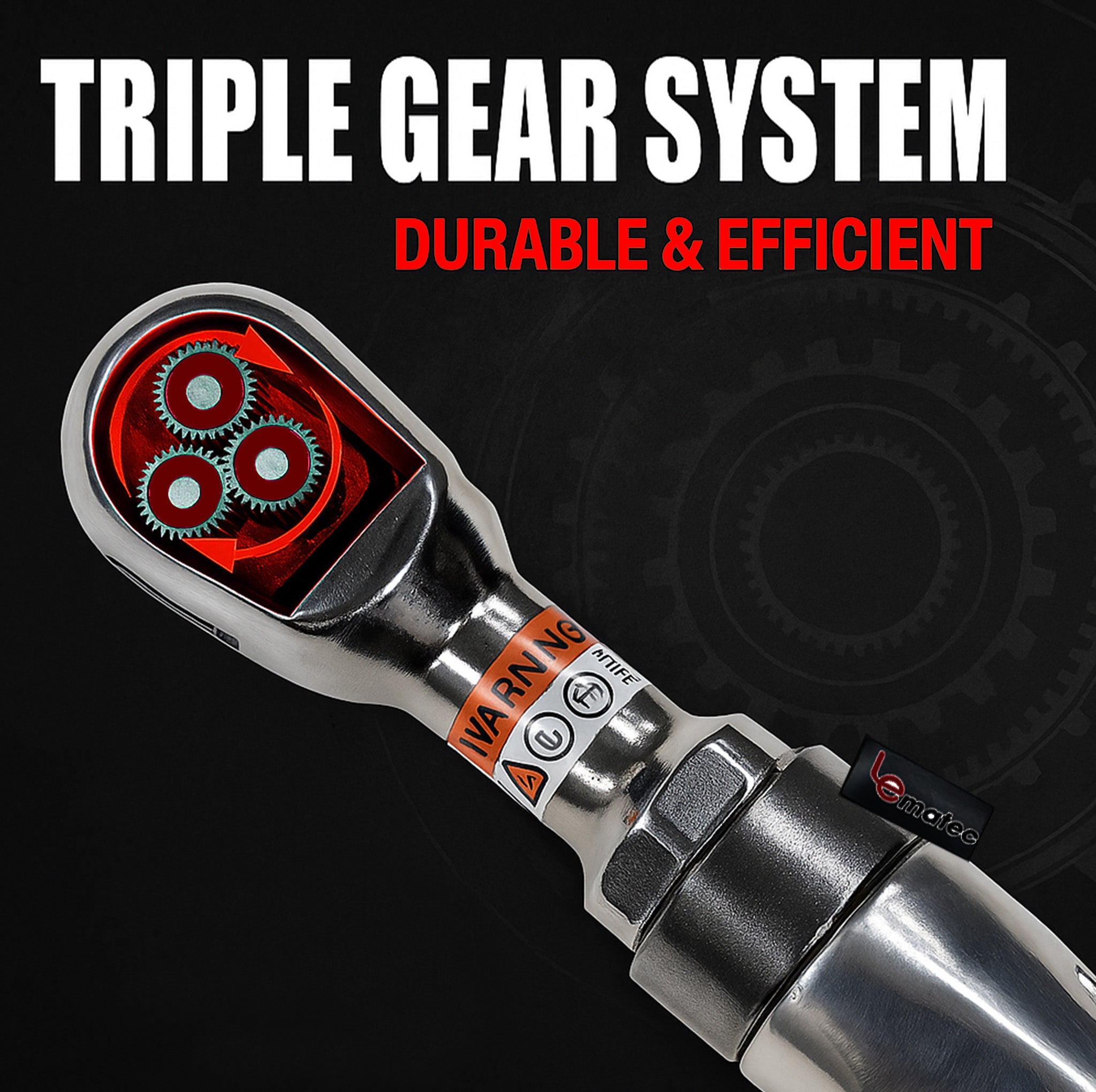LE-RW57 1/2" Air Ratchet | Compact Heavy-Duty Wrench