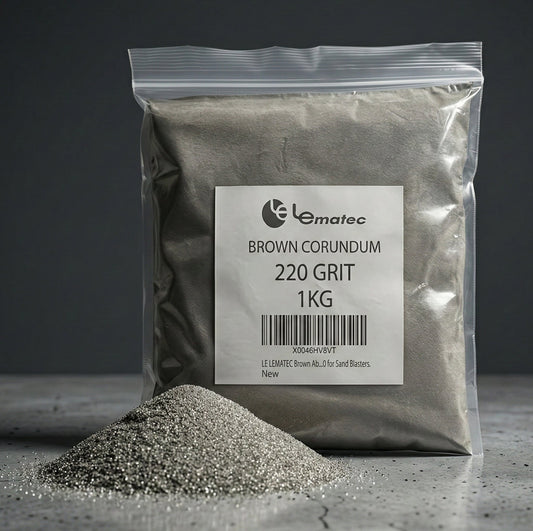 Professional Brown Corundum Blasting Media - 220 Grit Surface Prep (LEI17-2)
