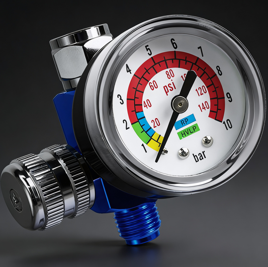 Professional Analog Air Compressor Regulator - 150 PSI High Flow Control with 89 SCFM (AR-01)