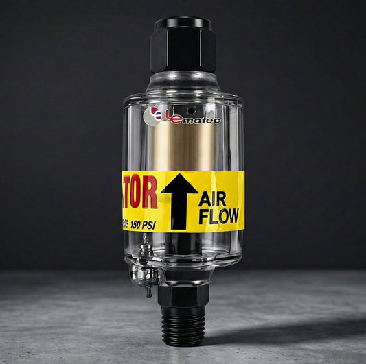 Professional Inline Air Compressor Filter - 150 PSI Oil & Water Separator with Auto Drain (ZN312)