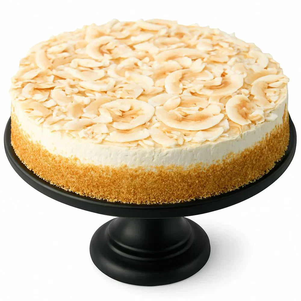 Andy Anand Chocolatier Gluten Free & Dairy Free Coconut  Lemon Cake - Luxurious 9 Inch 2.9 lbs Gourmet Gift, Handcrafted with Fresh Natural Ingredients, No Preservatives, Ideal for Celebrations and Birthdays