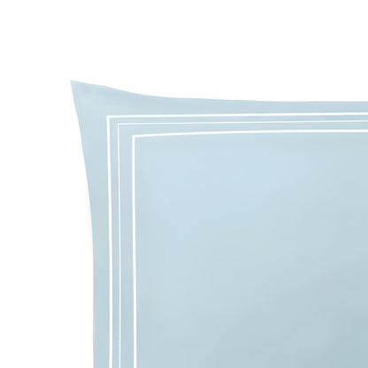 400TC Cotton Classic Luxurious Embroidery Sateen Solid Duvet Cover Set