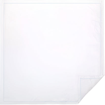 400TC Cotton Single Edge Embroidery Sateen Solid Duvet Cover Set