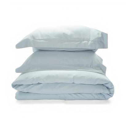 400TC Cotton Sateen Solid Duvet Cover Set