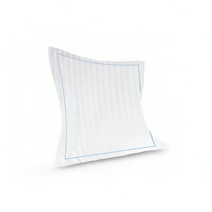 400TC Cotton Single Edge Embroidery Sateen Stripe Duvet Cover Set