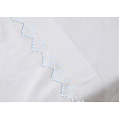 Elegant Flower Embroidered Duvet Cover Set