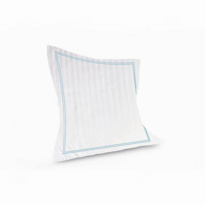 400TC Cotton Double Edge Embroidery Sateen Stripe Duvet Cover Set