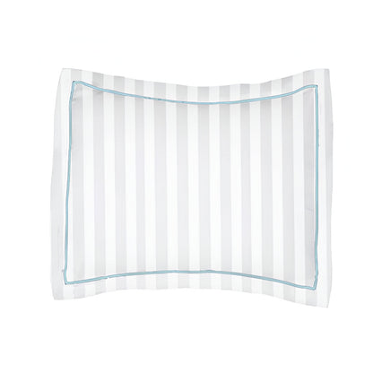 400TC Cotton Single Edge Embroidery Sateen Stripe Duvet Cover Set