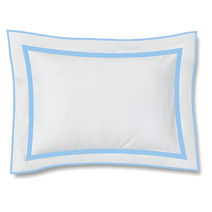 400TC Embroidery & Border Cotton Sateen Solid Duvet Cover Set