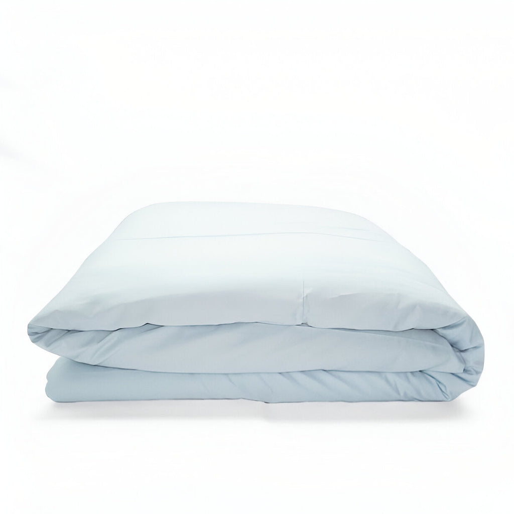 400TC Sateen Solid Cotton Round Duvet Cover Set