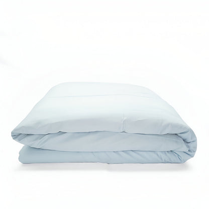 400TC Sateen Solid Cotton Round Duvet Cover Set
