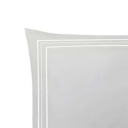 400TC Cotton Classic Luxurious Embroidery Sateen Solid Duvet Cover Set