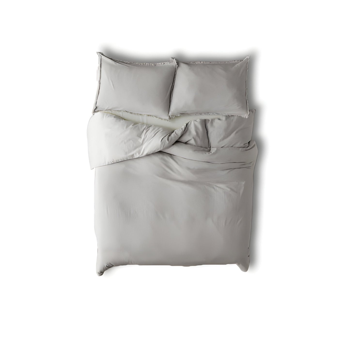 400TC Cotton Sateen Solid Fringe Duvet Cover Set