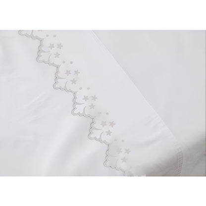 Elegant Flower Embroidered Duvet Cover Set