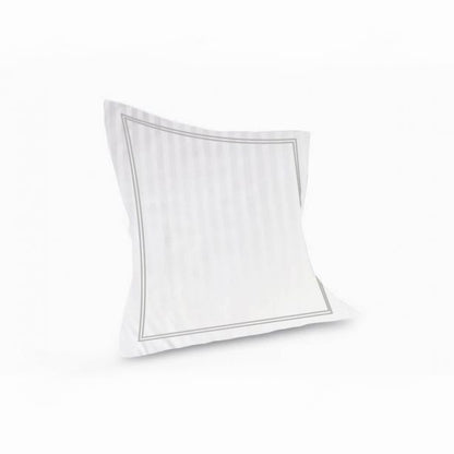 400TC Cotton Double Edge Embroidery Sateen Stripe Duvet Cover Set