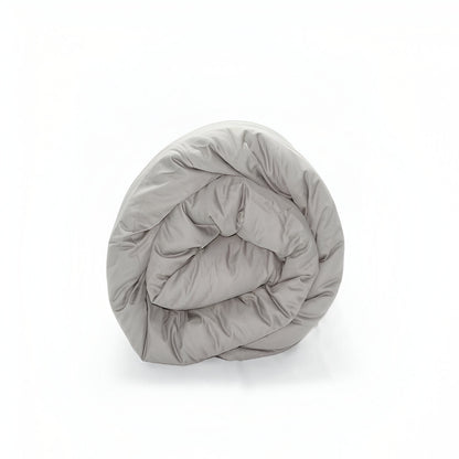 400TC Sateen Solid Cotton Round Duvet Cover Set