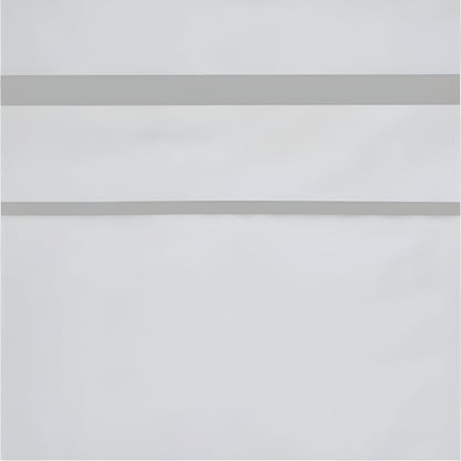 400TC Embroidery & Border Cotton Sateen Solid Duvet Cover Set