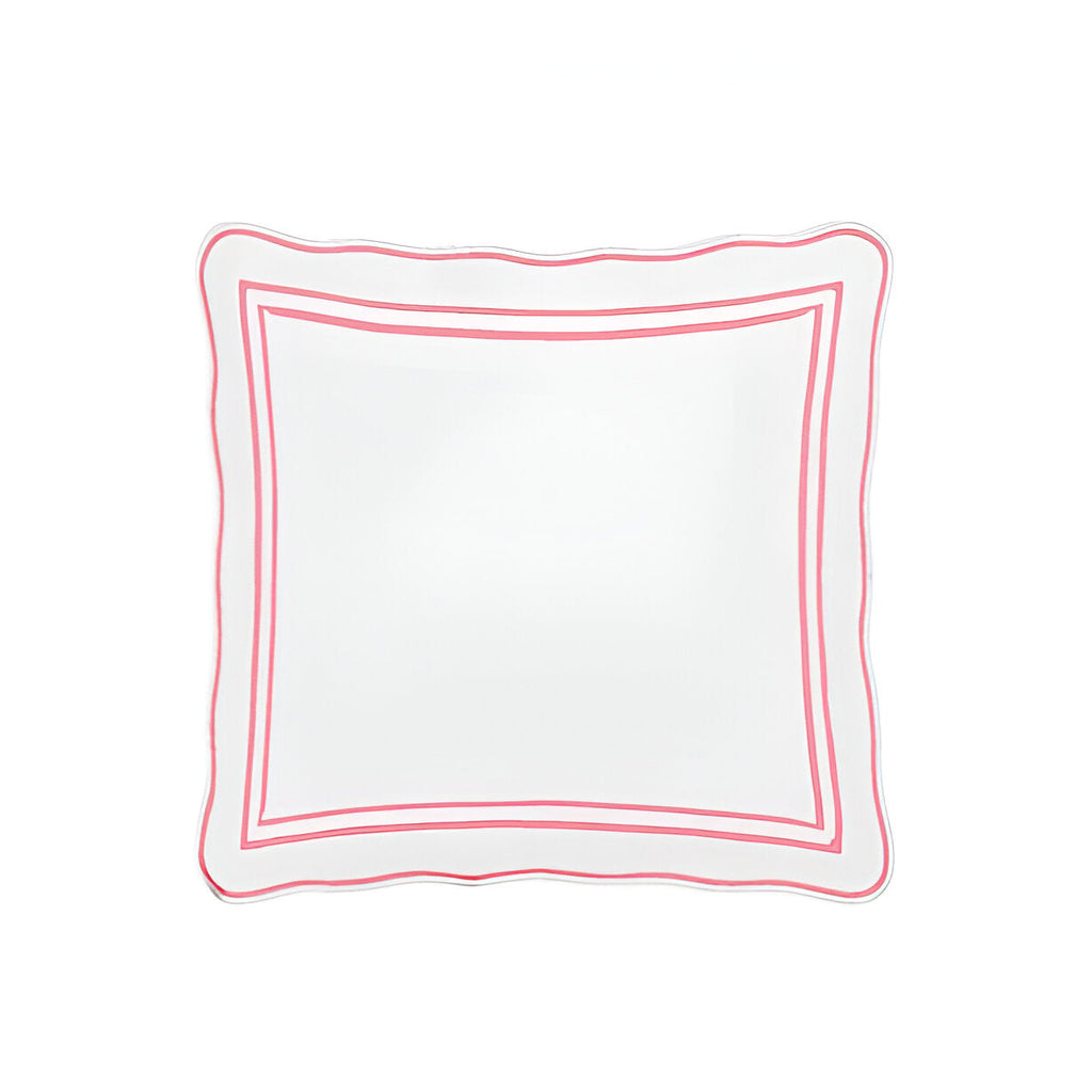 400TC Wavy Embroidery & Border Cotton Sateen Solid Duvet Cover Set