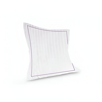 400TC Cotton Single Edge Embroidery Sateen Stripe Duvet Cover Set