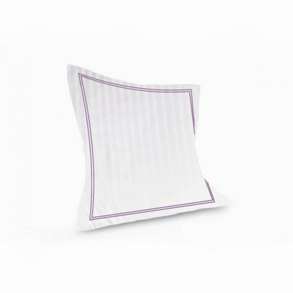 400TC Cotton Double Edge Embroidery Sateen Stripe Duvet Cover Set