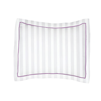 400TC Cotton Single Edge Embroidery Sateen Stripe Duvet Cover Set