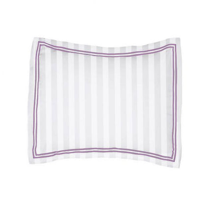 400TC Cotton Double Edge Embroidery Sateen Stripe Duvet Cover Set