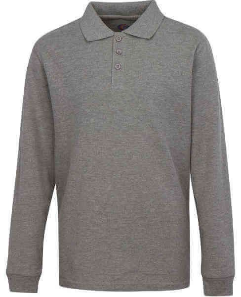 Toddlers Long Sleeve Pique Polo Shirt