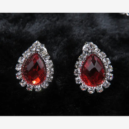 Colorful Bridal Jewelry Set with Necklace and Earrings