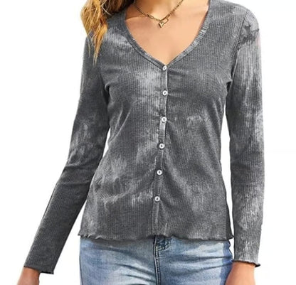 Long Sleeve Button Down Knit Cardigan