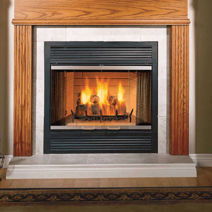 Majestic Sovereign 36-Inch Black Wood Burning Fireplace [SA36R/C] (SAK61347)