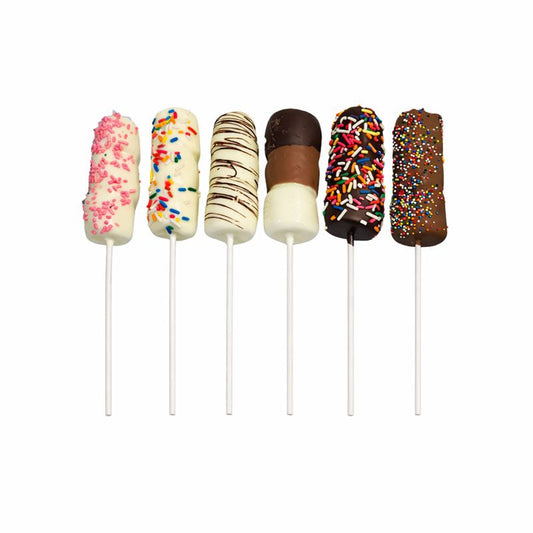 Chocolate Dipped Marshmallow Sticks