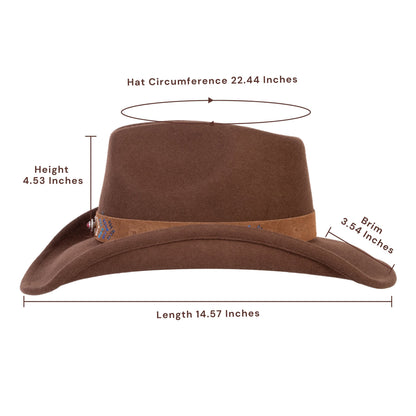 Maverick Sand Rope Felt Cowboy Hat