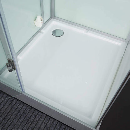 Maya Bath Platinum Arrezo Steam Shower With Rainfall Ceiling Shower (SAK75924)