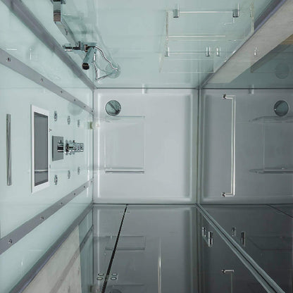 Maya Bath Platinum Arrezo Steam Shower With Rainfall Ceiling Shower (SAK75924)