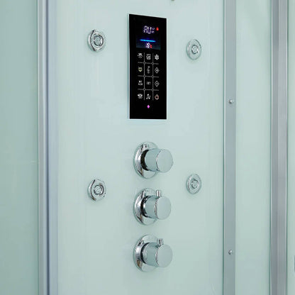 Maya Bath Platinum Arrezo Steam Shower With Rainfall Ceiling Shower (SAK75924)