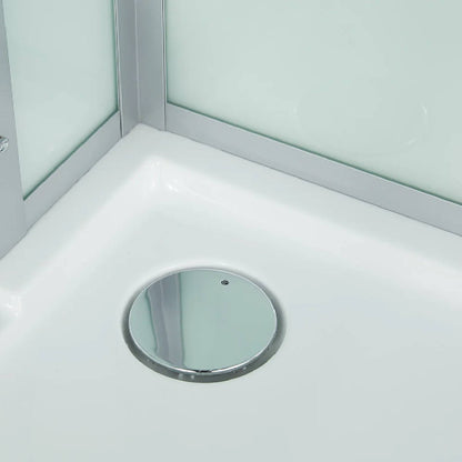 Maya Bath Platinum Arrezo Steam Shower With Rainfall Ceiling Shower (SAK75924)
