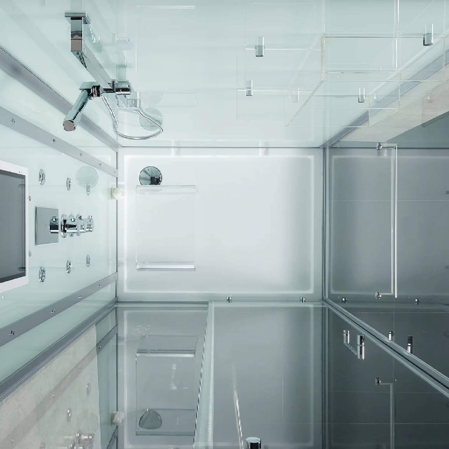 Maya Bath Platinum Lucca Steam Shower With LCD Touchscreen Controls (SAK27483)