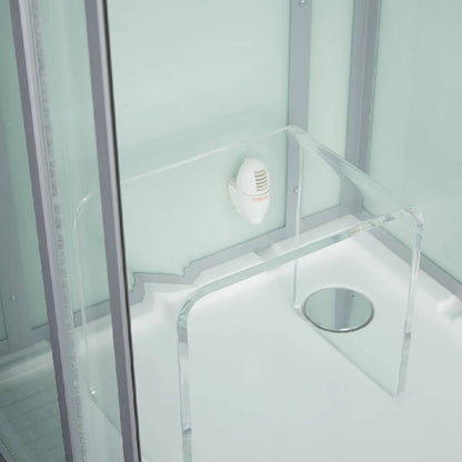 Maya Bath Platinum Lucca Steam Shower With LCD Touchscreen Controls (SAK27483)