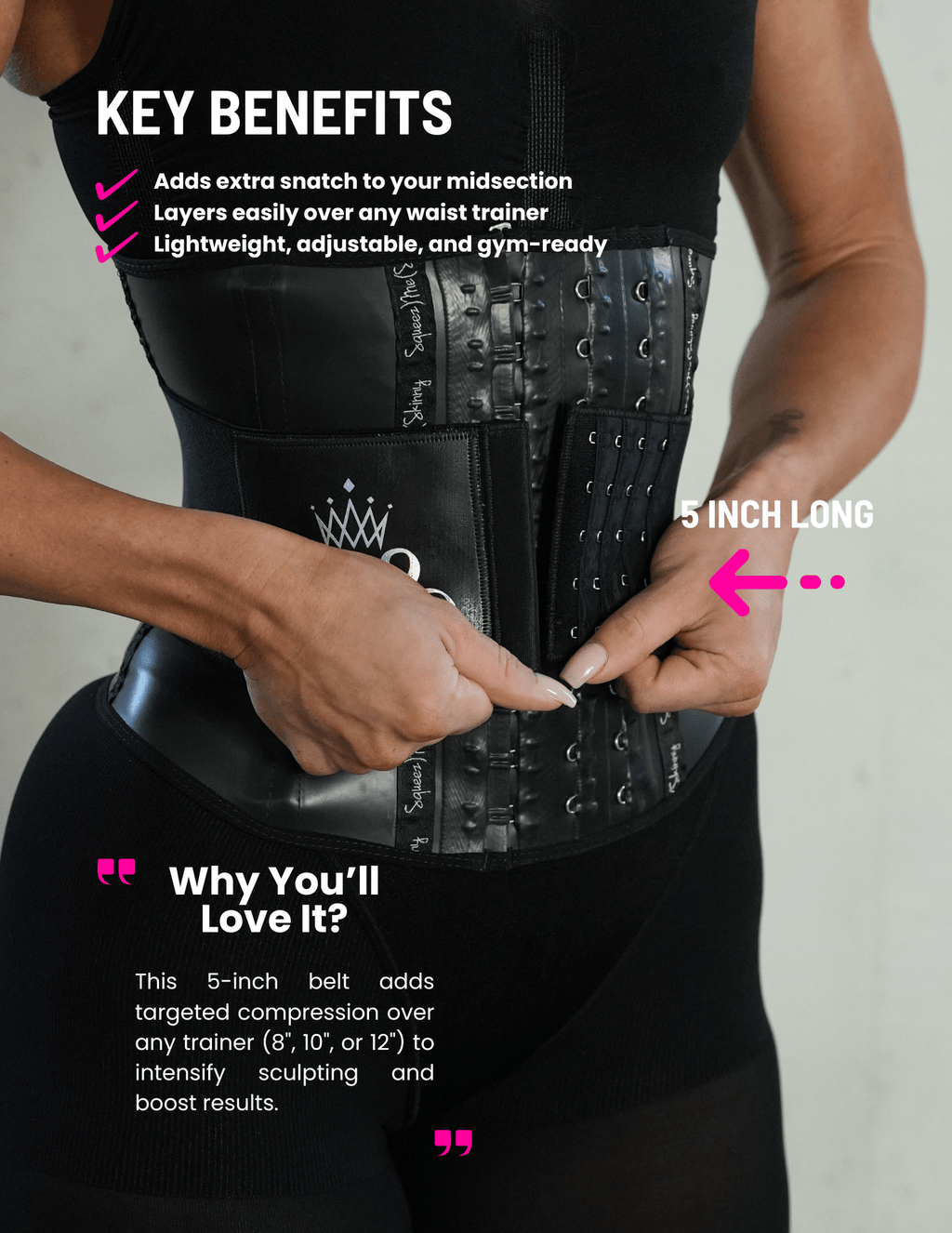 MINI SQUEEZ BELT – Double the Compression, Double the Curves!