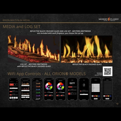 Modern Flames Orion Multi 76-Inch Heliovision Built-In Electric Fireplace [OR76-MULTI] (SAK93726)