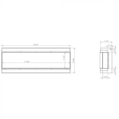 Modern Flames Redstone 36-Inch Built-In Traditional Electric Fireplace [RS-3626] (SAK36514)