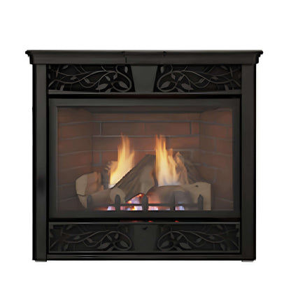 Monessen Symphony 32-Inch Vent-Free Traditional Fireplace With Control System [VFC32L] (SAK87014)