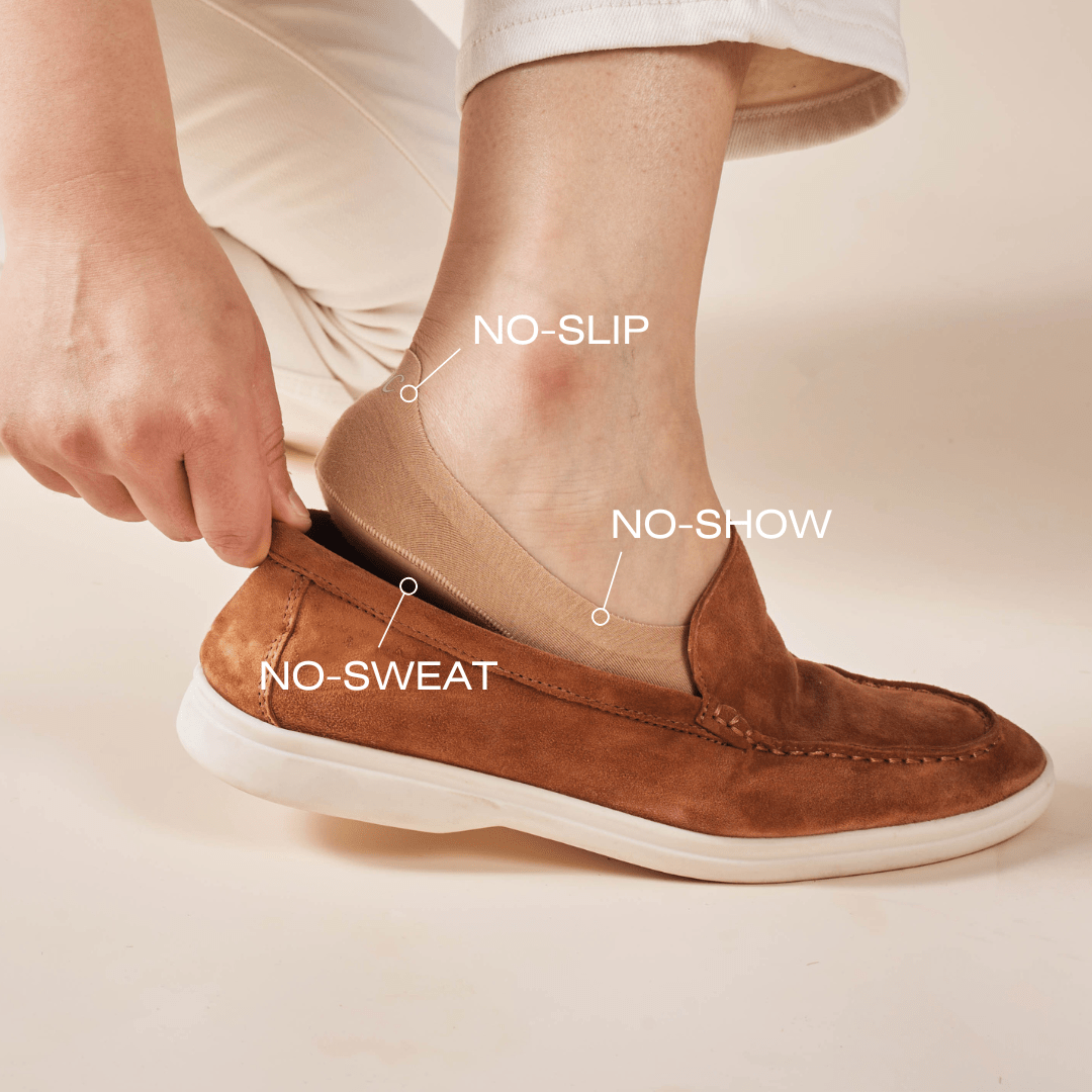 Unisex Cotton No Show Socks 5-Pack | Toffee Tan