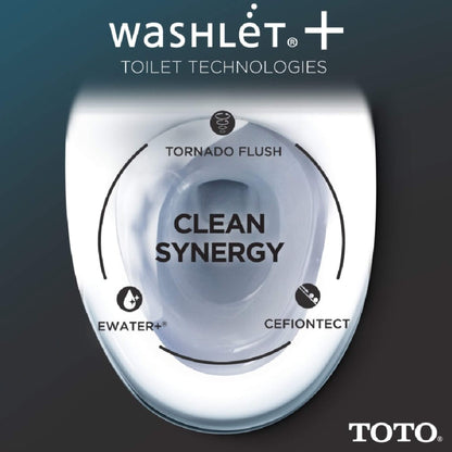 [MW7764736CEFGA#01] TOTO Drake 1.28 GPF Universal Height Toilet With S7A Auto Open Bidet Seat And Auto Flush (SAK73826)