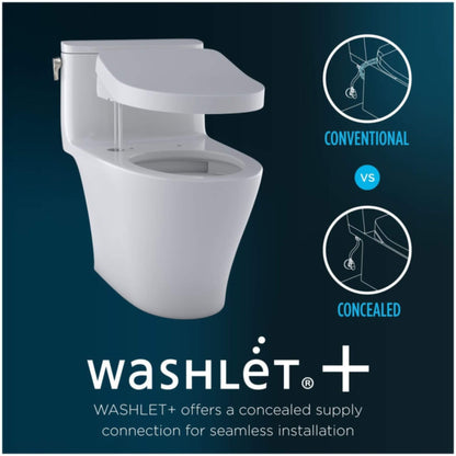 [MW7764736CEFGA.10#01] TOTO Drake Washlet S7A With 1.28 GPF Universal Height 10-Inch Rough-In Elongated Bidet Toilet (SAK35691)