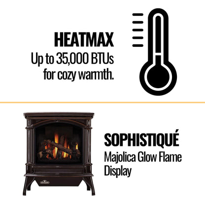 Napoleon Knightsbridge 60 Majolica Brown 27-Inch Natural Gas Stove With Flame And Heat Adjustment [GDS60-1NNSB] (SAK14738)