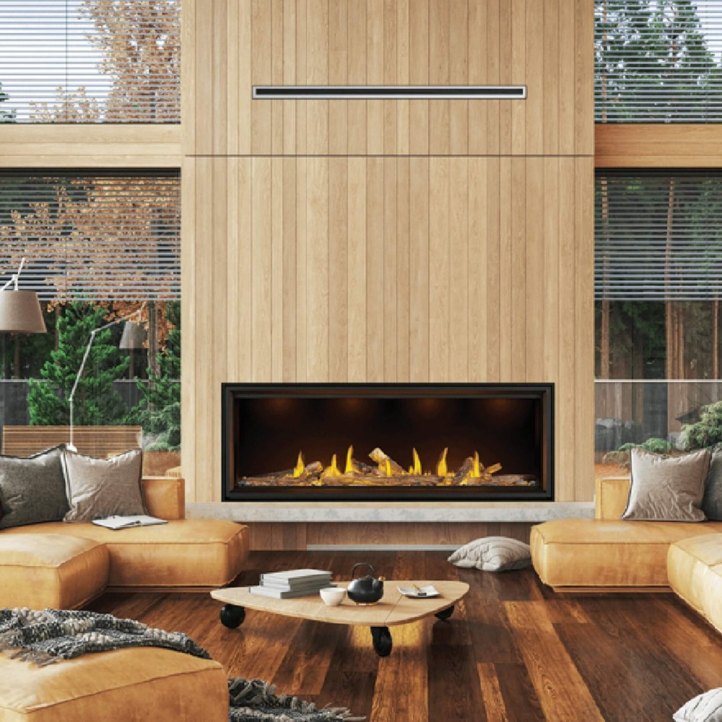 Napoleon Tall Linear Vector Direct Vent Natural Gas Fireplace With Remote Control [TLV50/62/74N] (SAK58256)