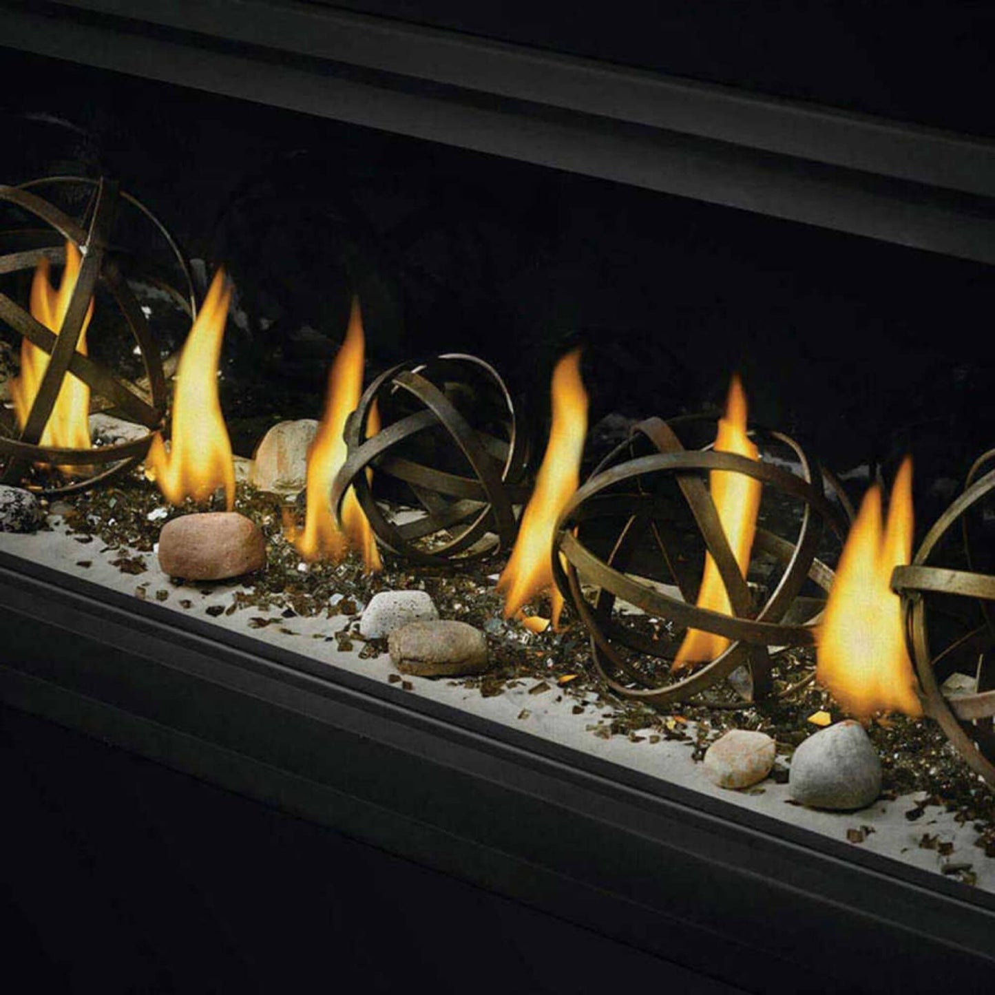 Napoleon Vector 50 Single-Sided 65-Inch Direct Vent Electronic Natural Gas Fireplace With Night Light System [LV50N-2] (SAK29481)