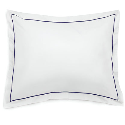 400TC Single Embroidery Sateen Solid Cotton Round Duvet Cover Set