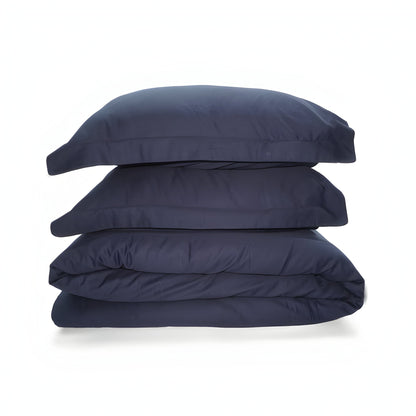 400TC Cotton Sateen Solid Duvet Cover Set
